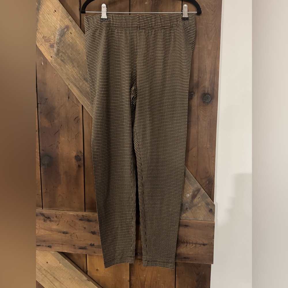 4/$12 Old Navy Brown and Black Houndstooth Leggings - Picture 1 of 3